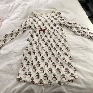 NWOT Kids Cream Penguin Pajamas